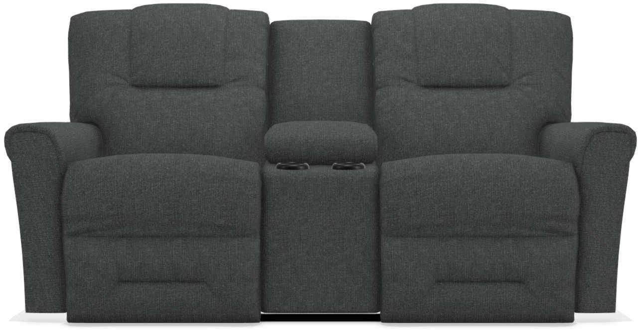 La-Z-Boy Easton Slate Power Reclining Loveseat with Headrest And Console image