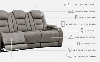 The Man-Den Power Reclining Sofa