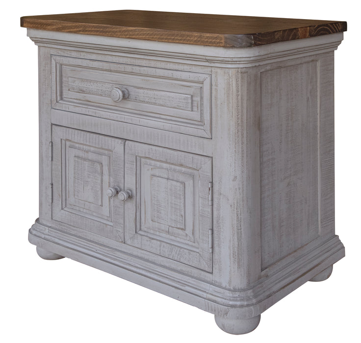 Luna Gray 1 Drawer, 2 Doors, Night Stand image