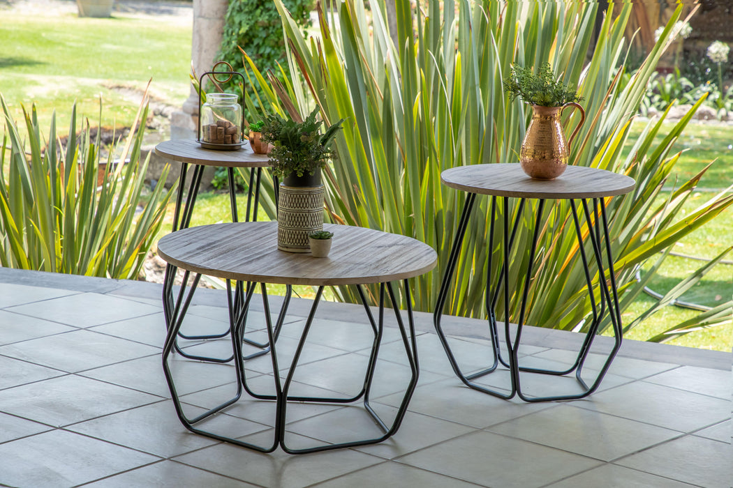 Anvil Cocktail Table, Iron base