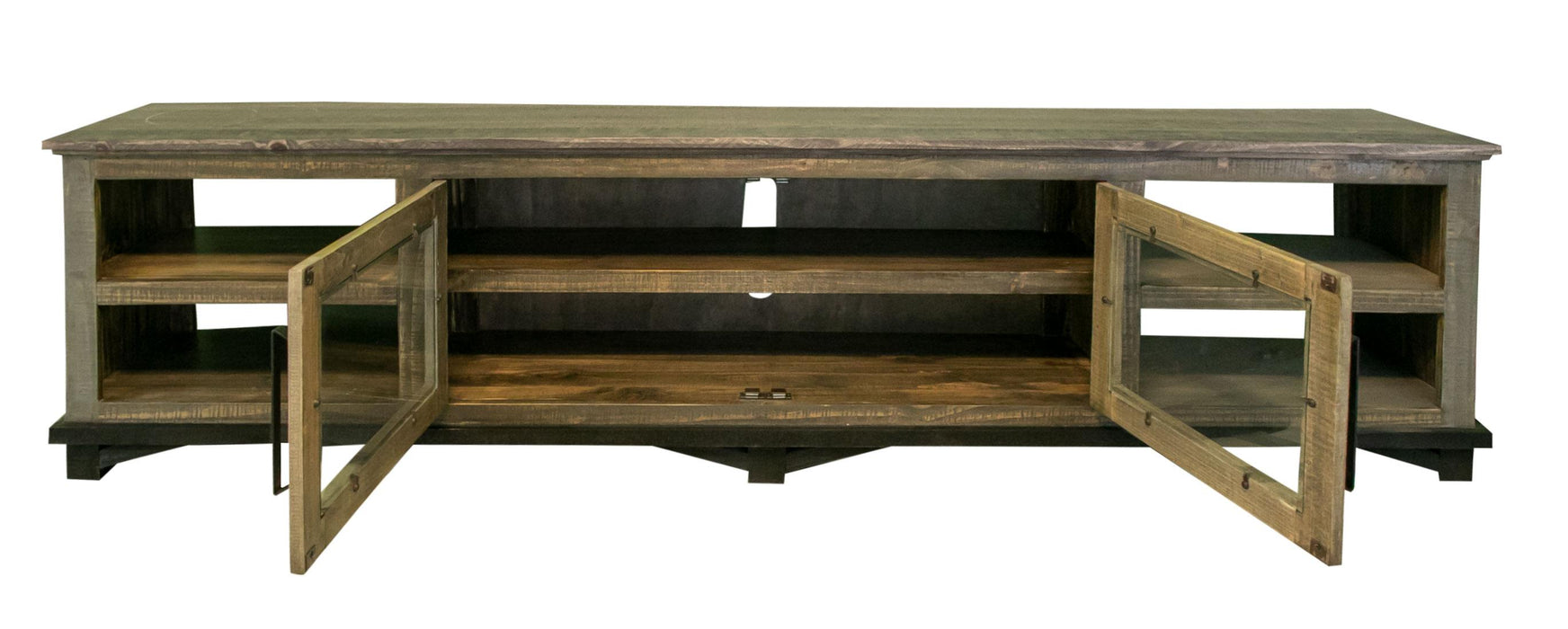 Loft Brown 2 Doors & Shelves, 93" TV Stand