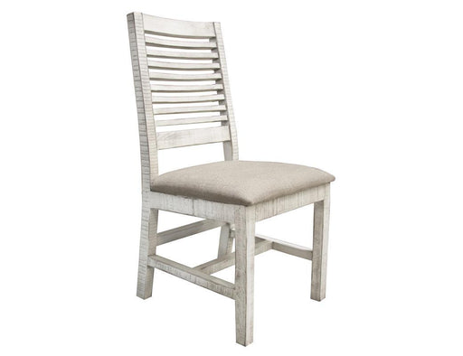 Stone Chair w/ Ivory Finish and Fabric Seat** image