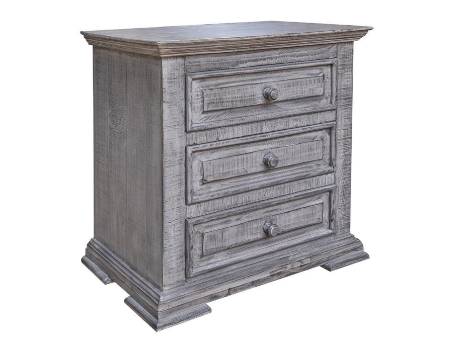 Terra Gray 3 Drawer Nightstand image