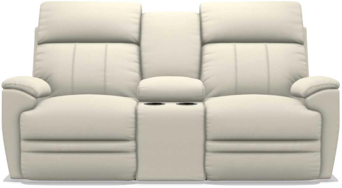 La-Z-Boy Talladega Ivory La-Z-Time Power-Reclineï¿½ Loveseat With Console & Power Headrest image