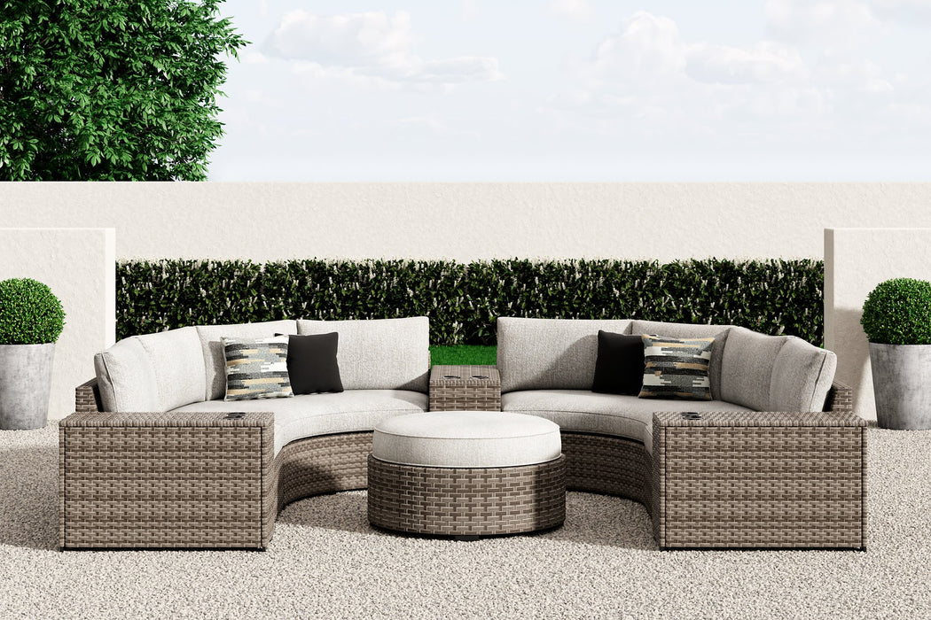 Calworth Outdoor Sectional with Ottoman