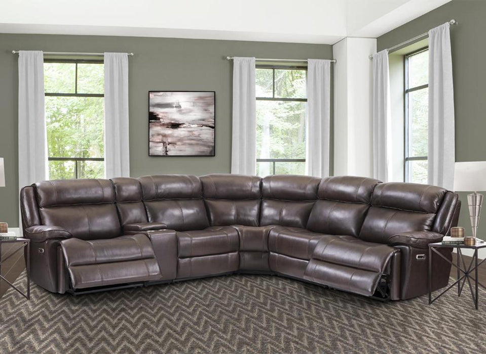 Parker House Furniture Eclipse Power Armless Recliner in Florence Brown