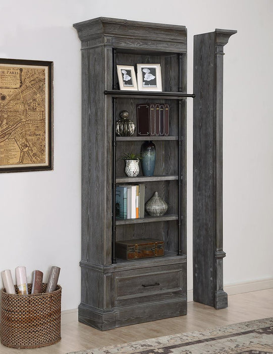 Parker House Gramercy Park 2pc Museum Bookcase in Vintage Burnished Smoke-2