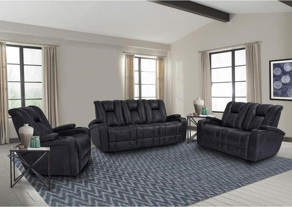 Parker House Optimus Power Loveseat in Midnight