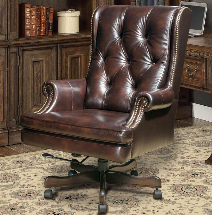 Parker House Prestige Leather Desk Chair in Havana image