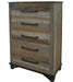 Loft Brown 5 Drawer, Chest image